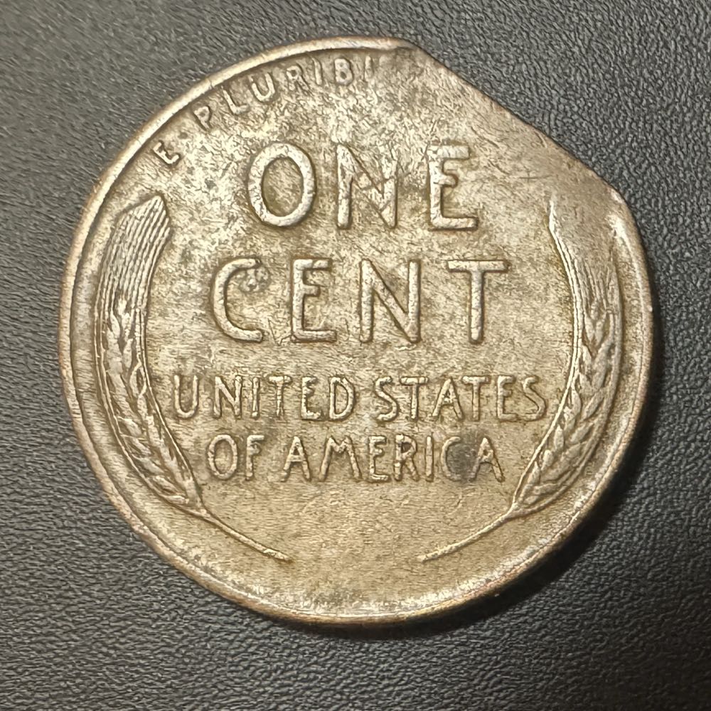 Error 195? Clipped Planchet  coin collectible - Main Image 2