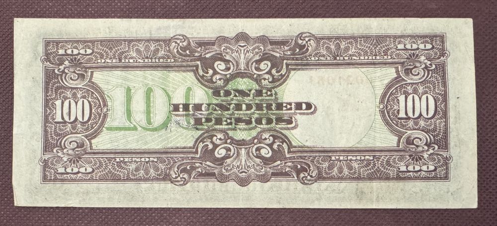 100 Pesos Japanese Occupied Philippines  coin collectible - Main Image 2