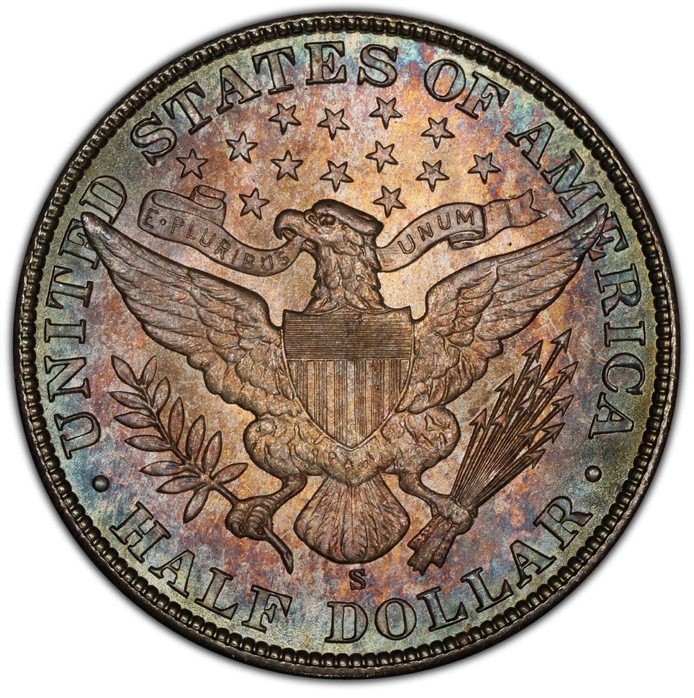 Barber Half - 1906 S  coin collectible - Main Image 2