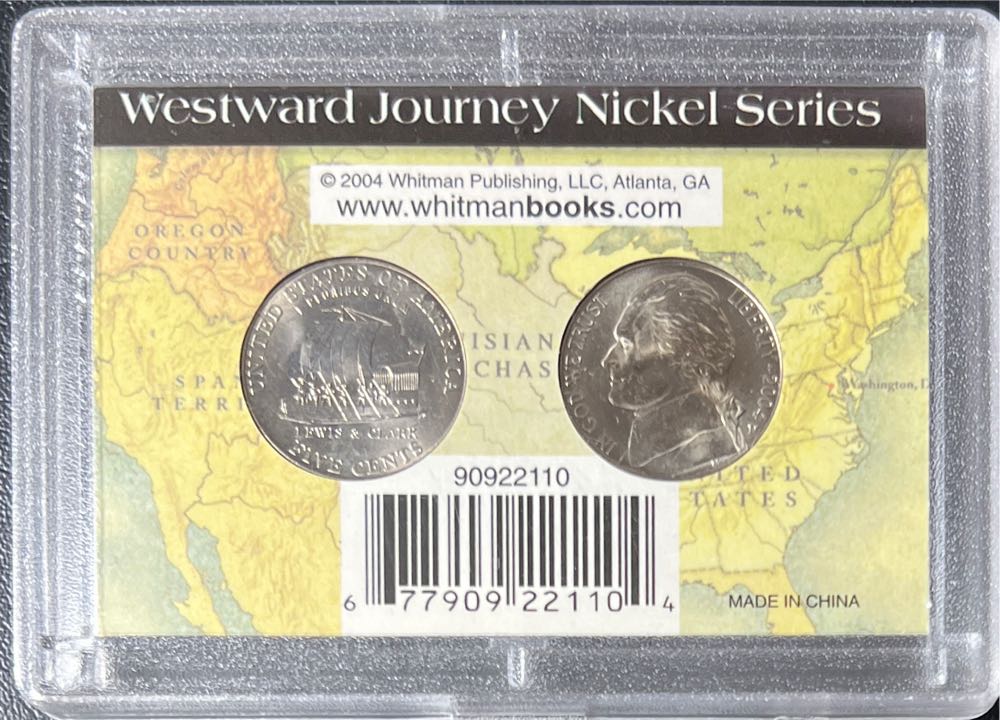 2004 Lewis & Clark Westward Nickel Commemorative Frosty Case 2x3 Plastic Holder Harris For Nickels 2  coin collectible [Barcode 677909221104] - Main Image 2