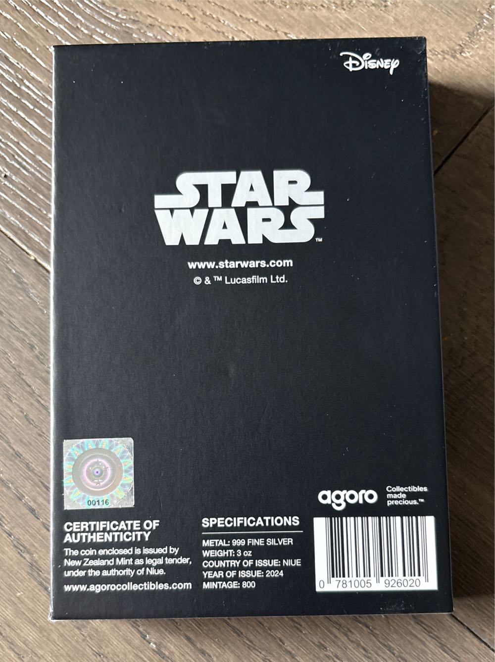 Star Wars Revenge Of The Sith Movie Poster  coin collectible [Barcode 781005926020] - Main Image 2