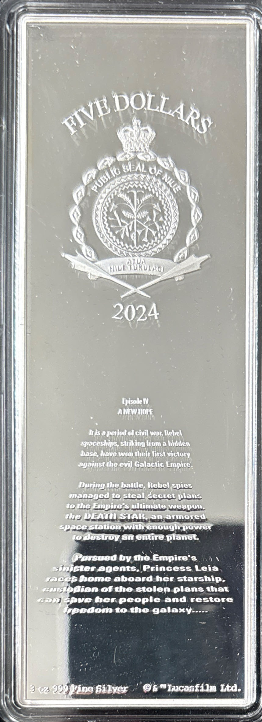 Star Wars Revenge Of The Sith Movie Poster  coin collectible [Barcode 781005926020] - Main Image 4