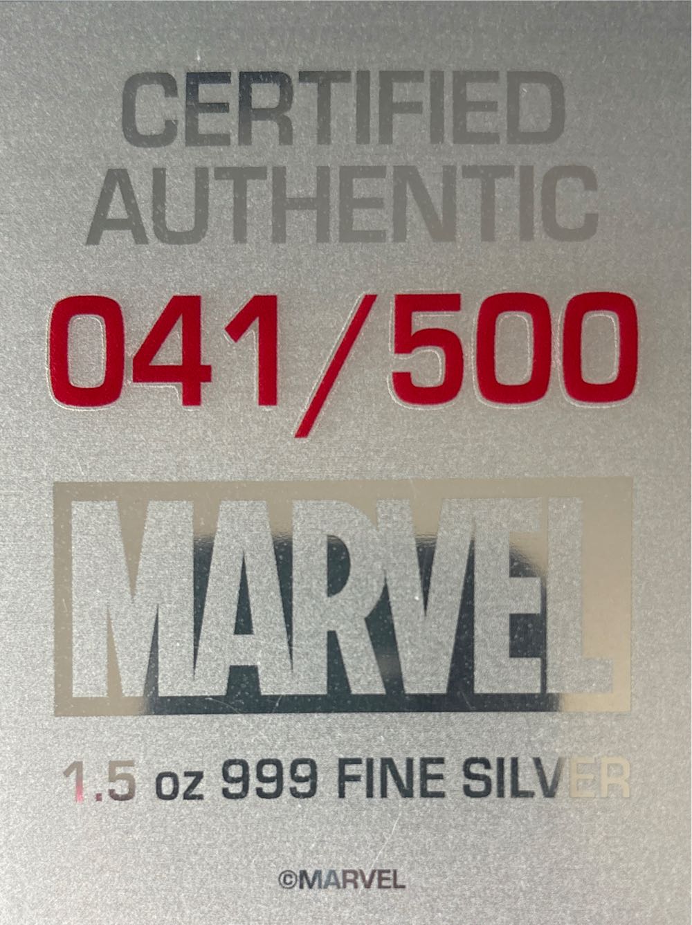 Marvel Studios - Captain America Civil War - Silver Foil  coin collectible [Barcode 726436519724] - Main Image 4