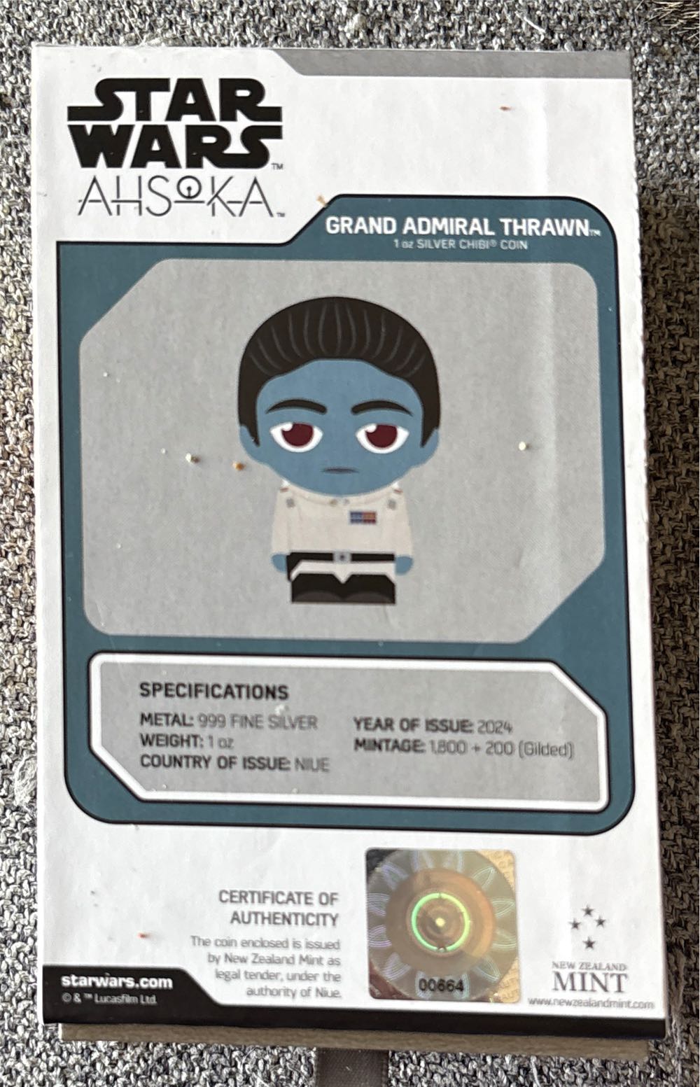 Star Wars Ahsoka - Sabine Wren Chibi  coin collectible - Main Image 2