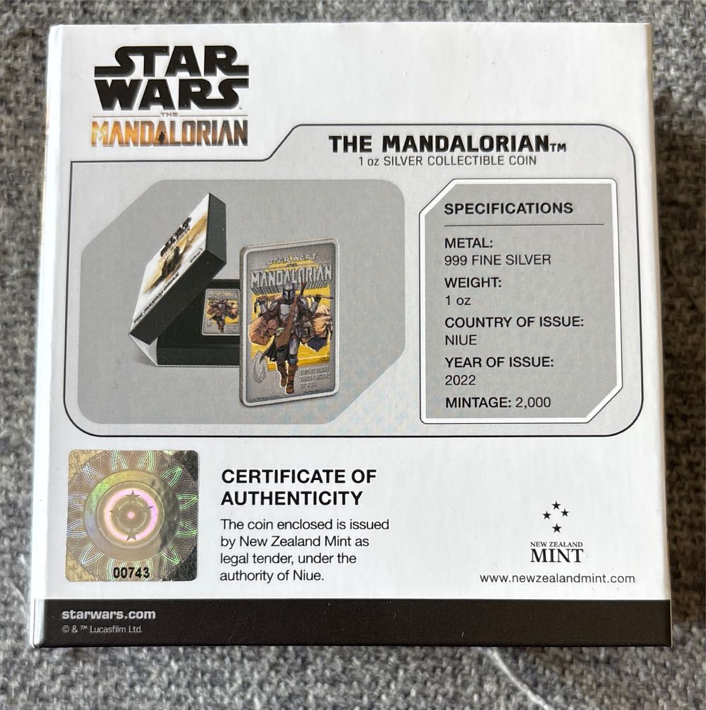Star Wars - The Mandalorian - Boba Fett  coin collectible - Main Image 2
