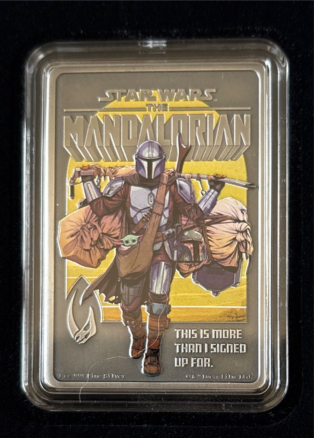 Star Wars - The Mandalorian - Boba Fett  coin collectible - Main Image 3