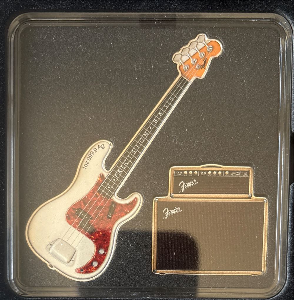 Fender Dynamic Duo - The Precision Bass & Bassman Amp  coin collectible - Main Image 3