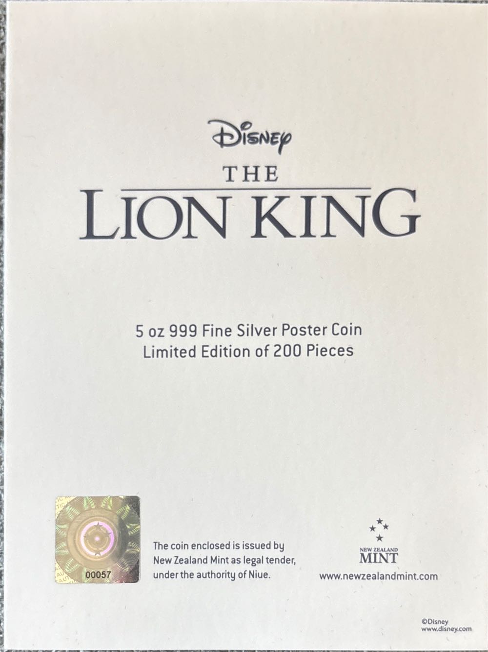 Disney - Alice In Wonderland Movie Poster  coin collectible - Main Image 2