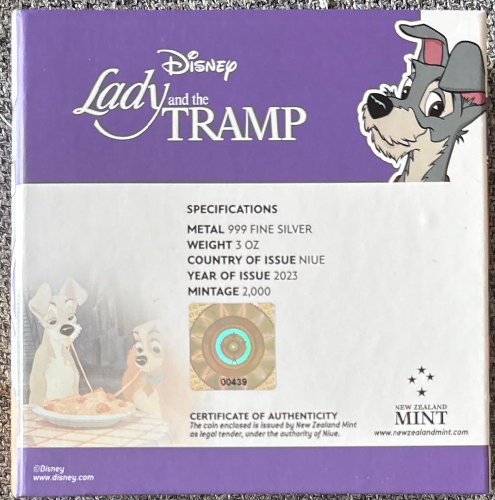 Disney - Lady And The Tramp  coin collectible - Main Image 2