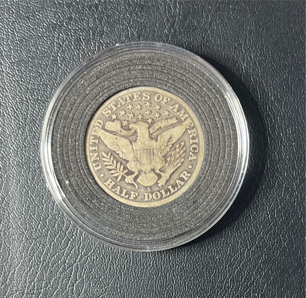 1914 S Barber Half Dollar  coin collectible - Main Image 2