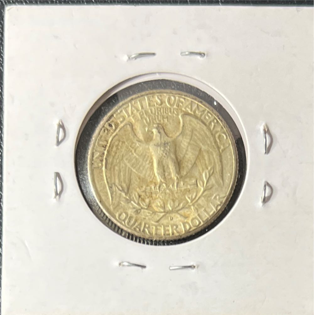 1947 D Washington Quarter  coin collectible - Main Image 2