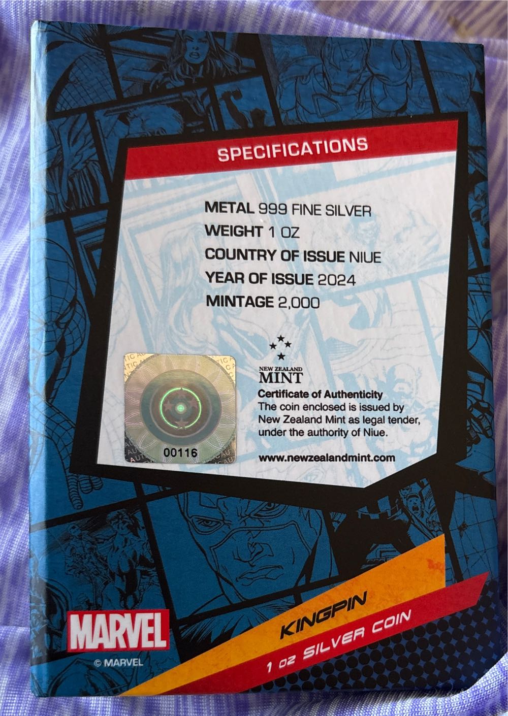 Marvel - Kingpin  coin collectible - Main Image 2