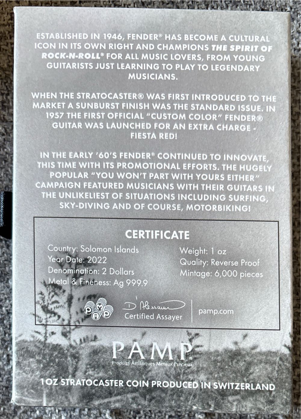 Fender - Red Stratocaster  coin collectible - Main Image 2