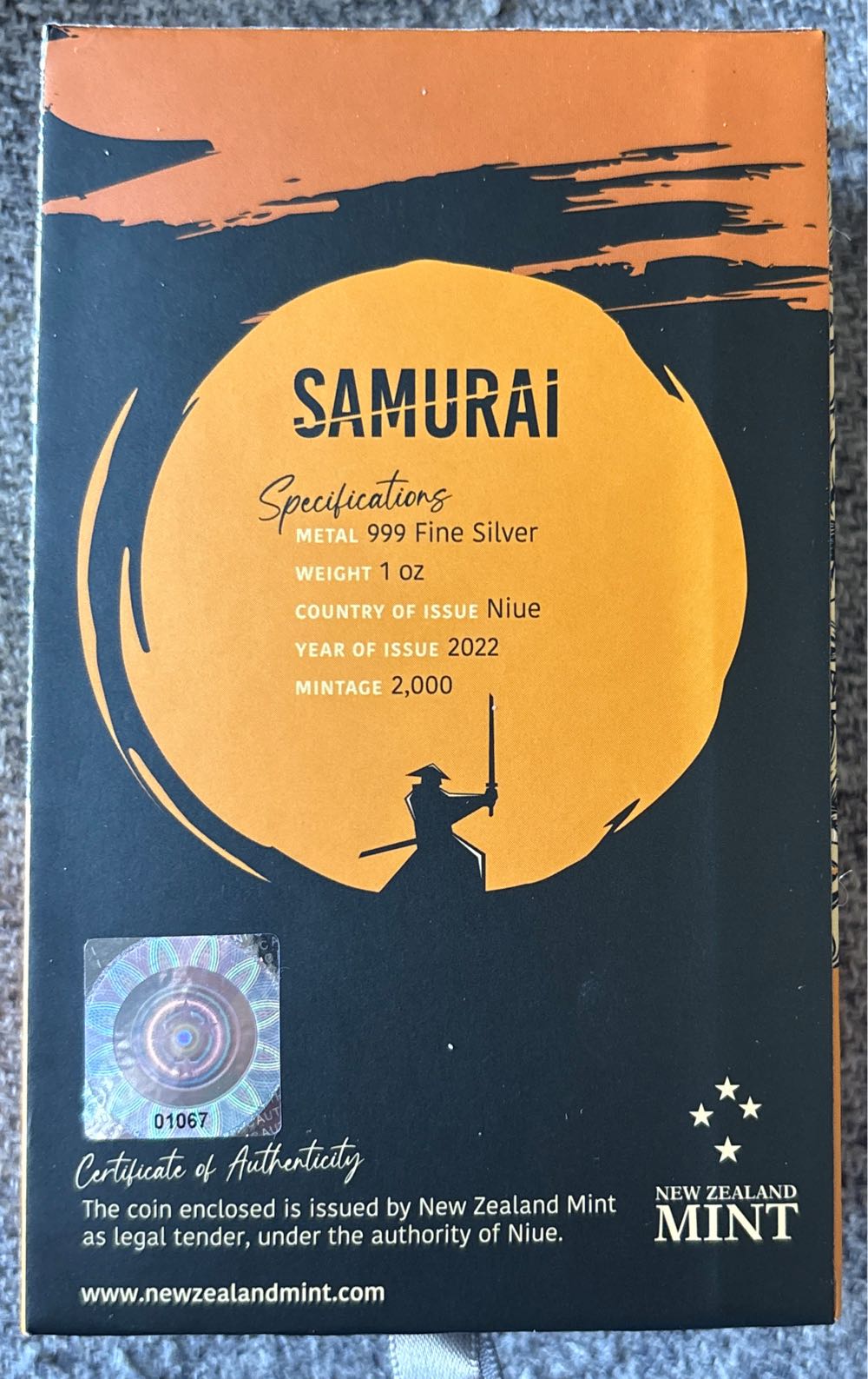 Ancient Warriors - Samurai Chibi  coin collectible - Main Image 2