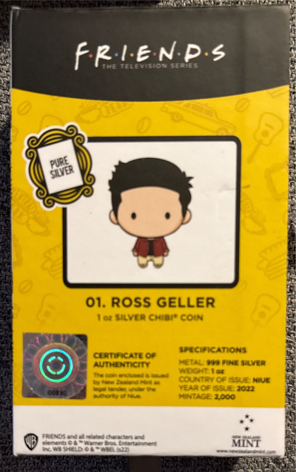 Friends - 01. Ross Geller Chibi  coin collectible - Main Image 2
