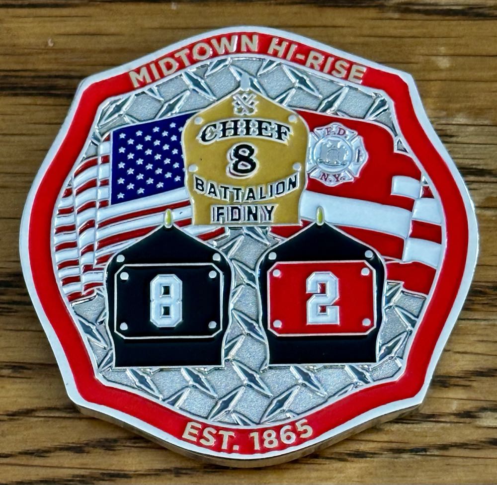 FDNY E8 /L2  coin collectible - Main Image 2