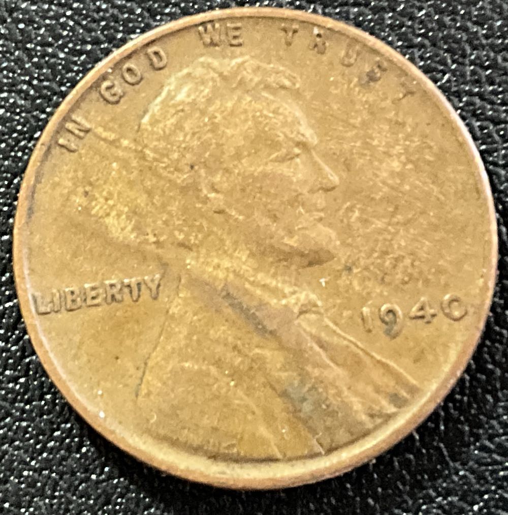 Penny 1940  Lincoln  10  coin collectible - Main Image 3