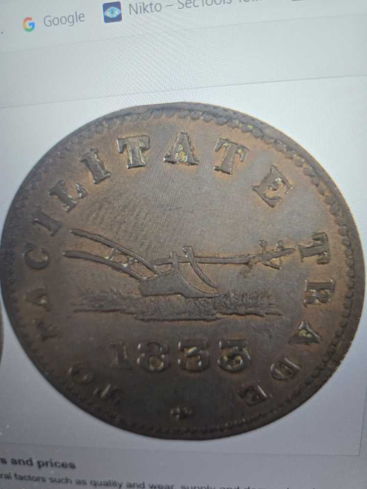 1/2 Cent 1933 Facilitate Trade  coin collectible - Main Image 2