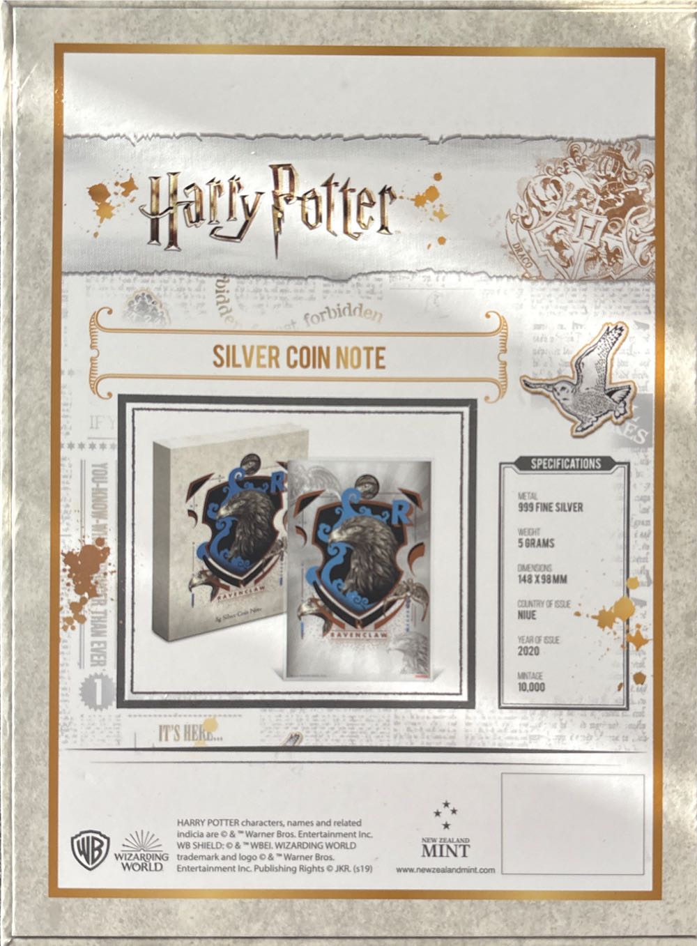 Harry Potter - Slytherin Silver Coin Note  coin collectible - Main Image 2