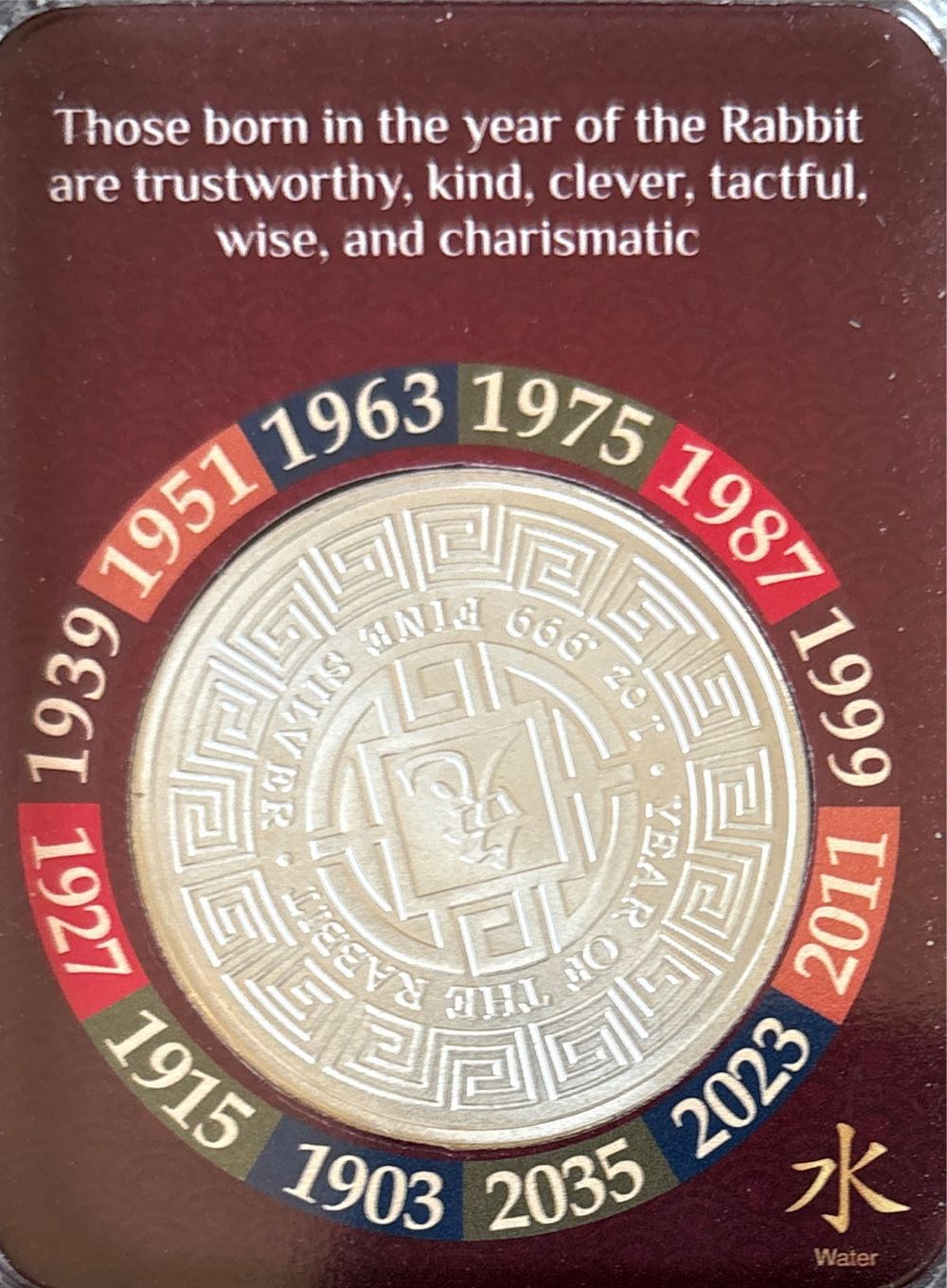 Z Mixed Round - 2023 Chinese New Year - Year Of The Rabbit Coin  coin collectible - Main Image 2