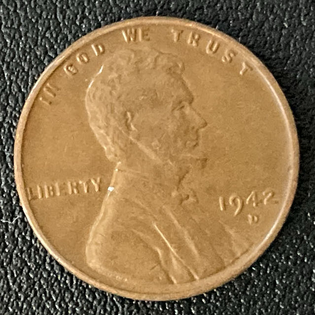 Penny 1942 D 7  coin collectible - Main Image 3