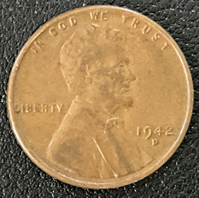 Penny 1942 Lincoln D 9  coin collectible - Main Image 3