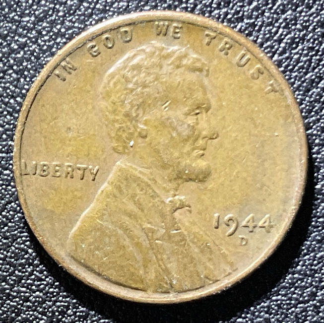 Penny 1944 Lincoln D 6  coin collectible - Main Image 3