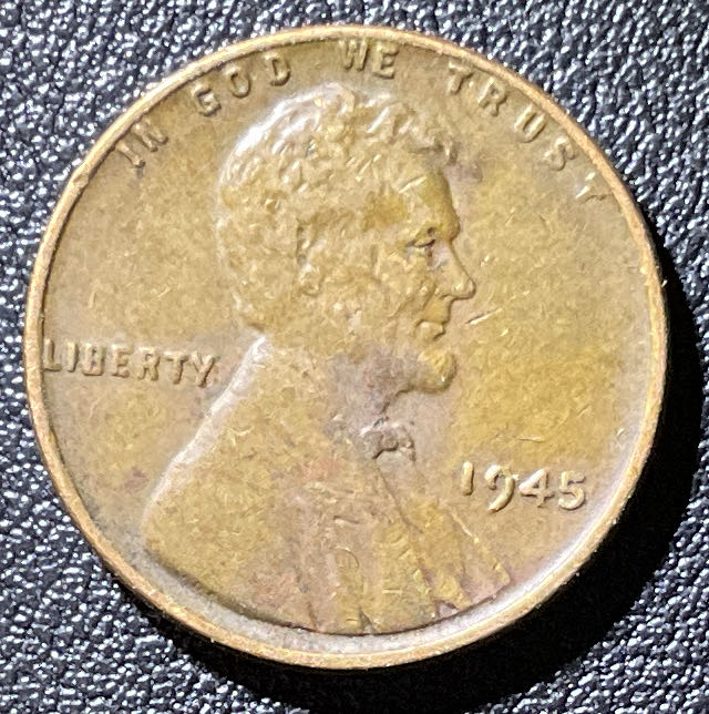 Penny 1945 Lincoln  13  coin collectible - Main Image 3