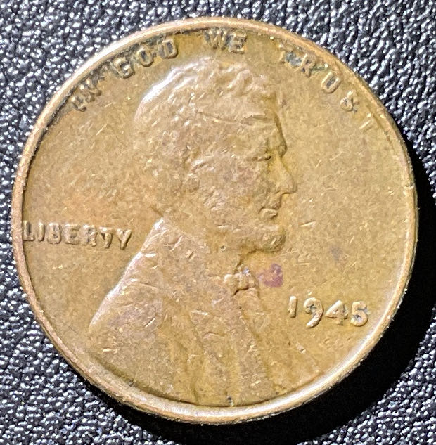 Penny 1945 Lincoln  14  coin collectible - Main Image 3
