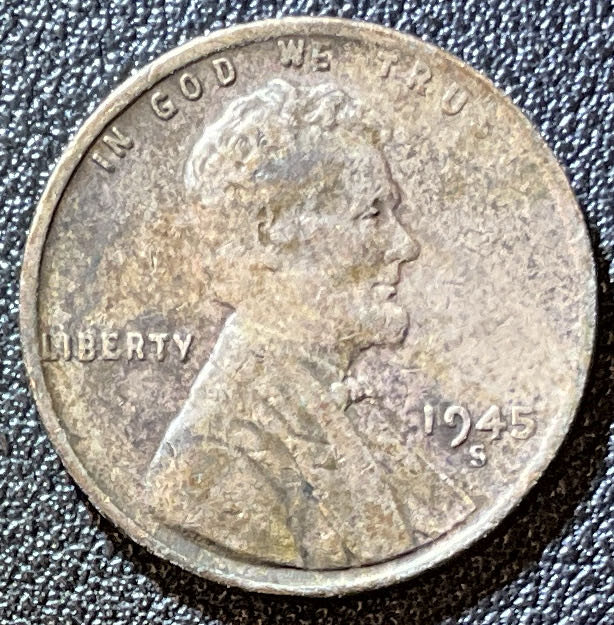 Penny 1945 Lincoln S 3  coin collectible - Main Image 3