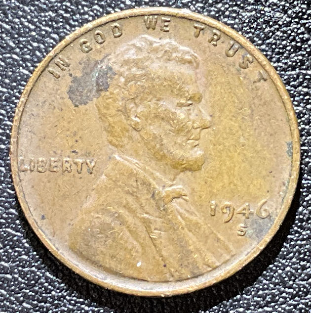 Penny 1946 Lincoln S 5  coin collectible - Main Image 3