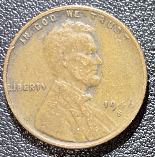 Penny 1946 Lincoln S 6  coin collectible - Main Image 3