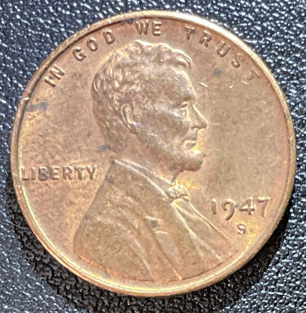 Penny 1947 Lincoln S 3  coin collectible - Main Image 3