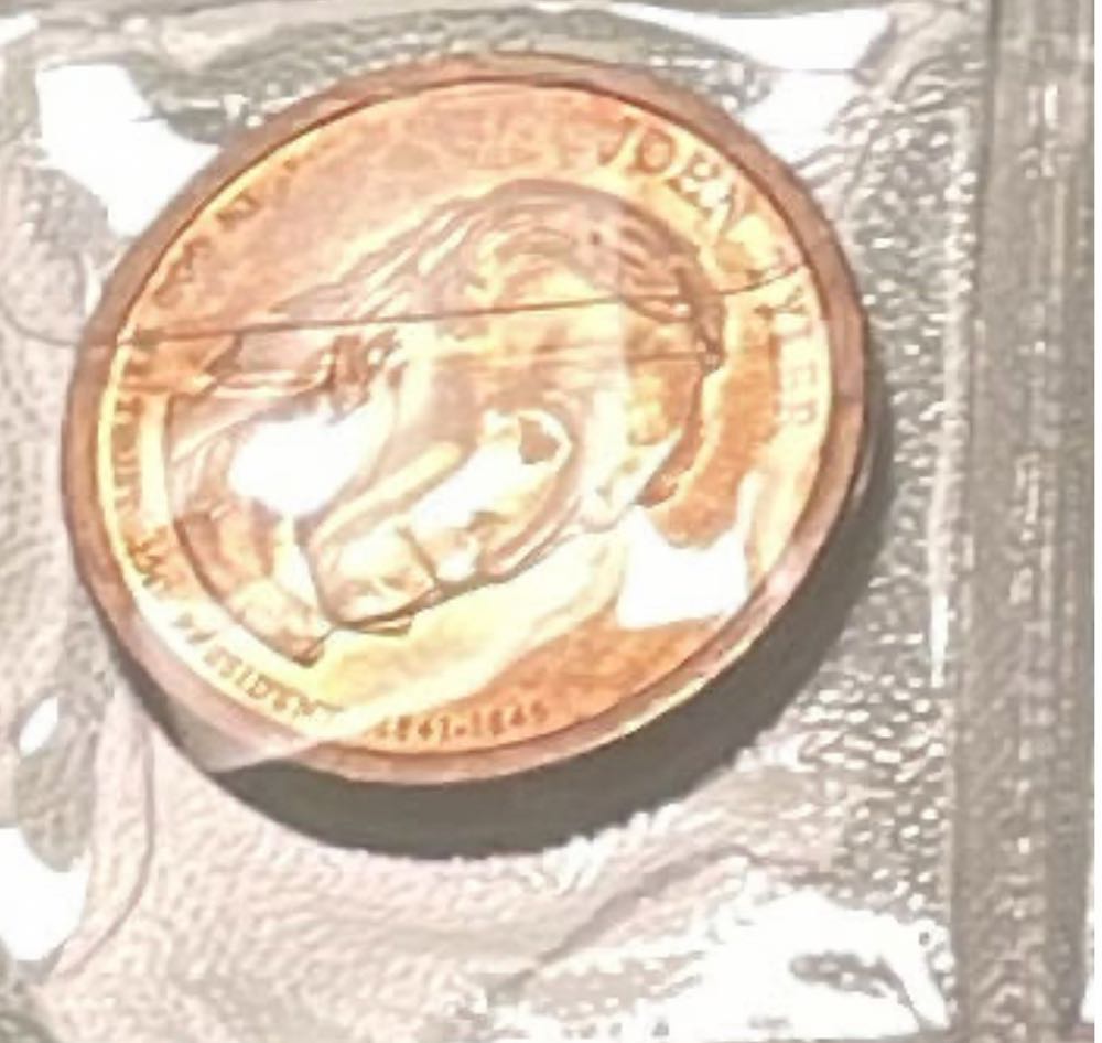 **ZINE - One Dollar: John Tyler (Gold)  coin collectible - Main Image 4