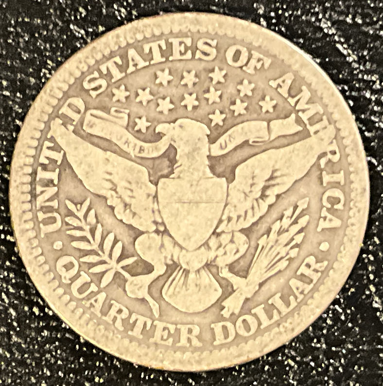 Quarter Barber 1914  coin collectible - Main Image 2