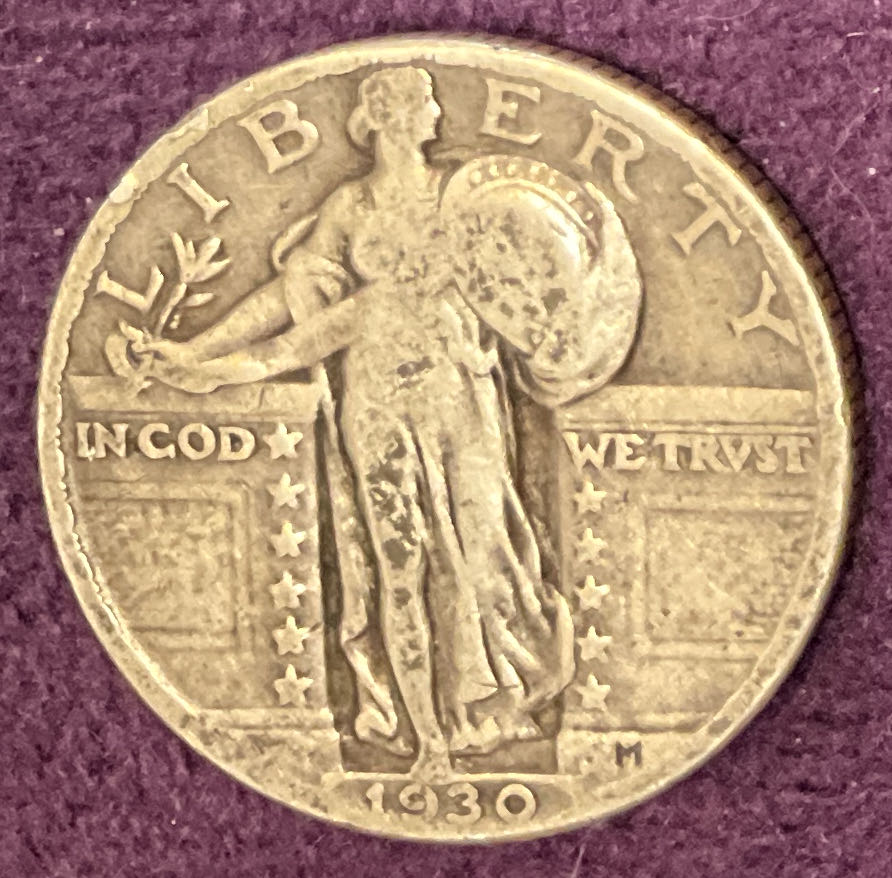 Quarter Standing Liberty 1930 1  coin collectible - Main Image 3