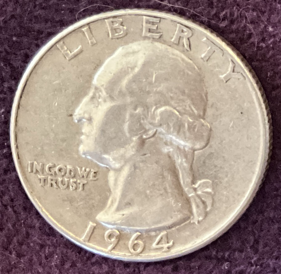Quarter Washington 1964 2  coin collectible - Main Image 3