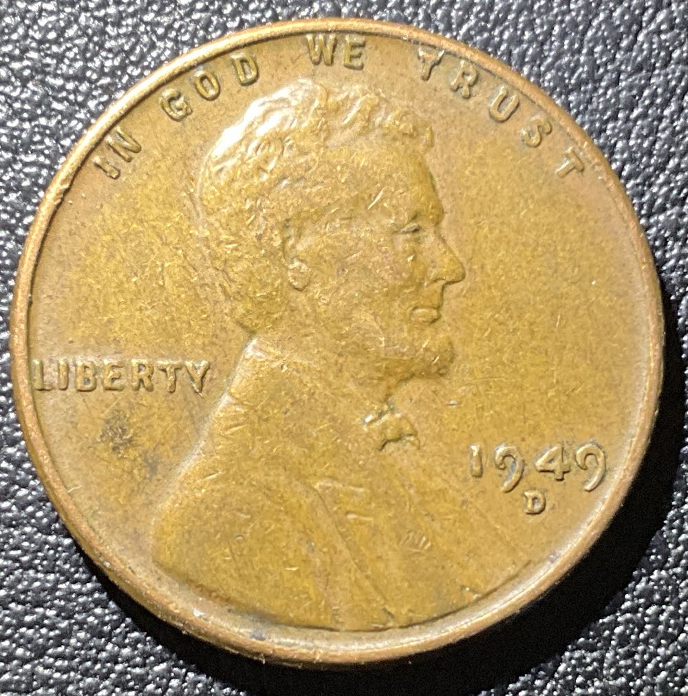 Penny 1949 Lincoln D 2  coin collectible - Main Image 3