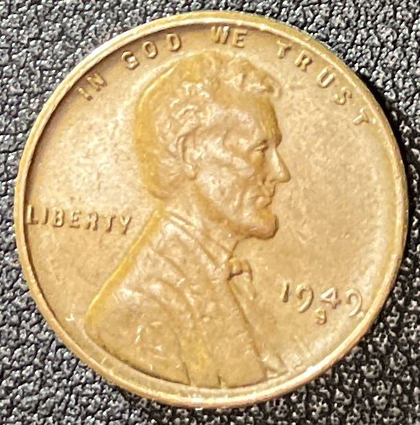 Penny 1949 Lincoln S 5  coin collectible - Main Image 3