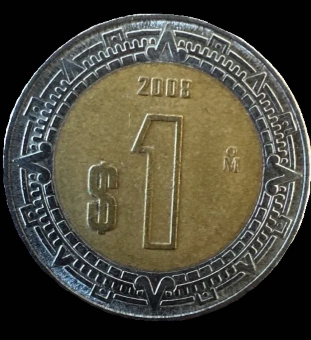 México 1 Peso, 2008-Mo  coin collectible - Main Image 2