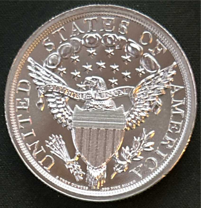 Dollar Bowed Round  coin collectible - Main Image 2