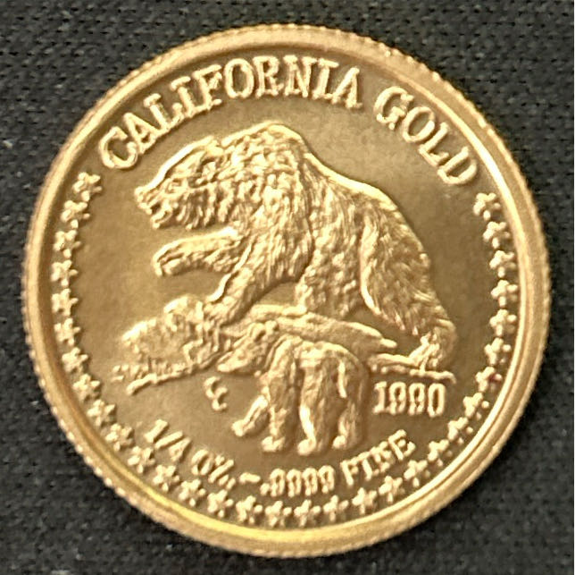 Gold California Seal .25oz  coin collectible - Main Image 2