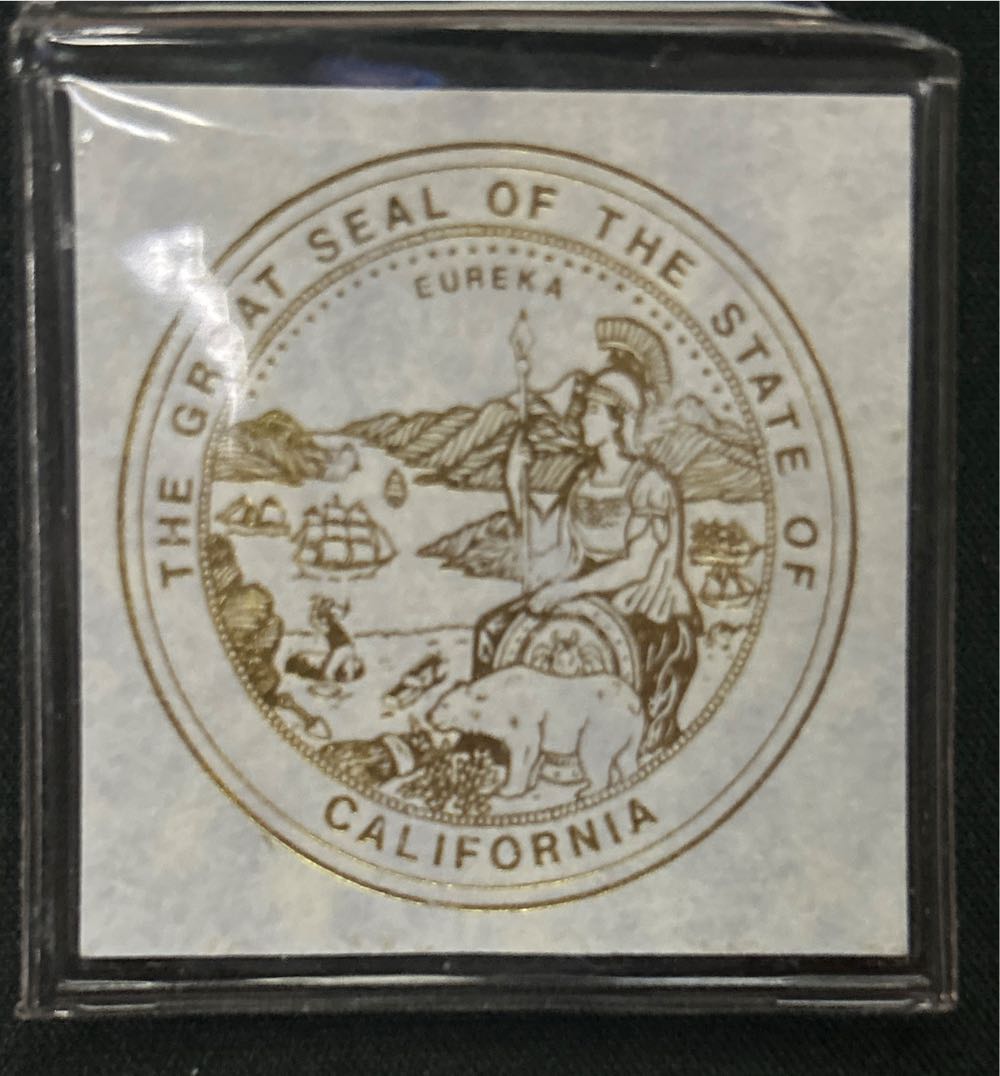 Gold California Seal .25oz  coin collectible - Main Image 3