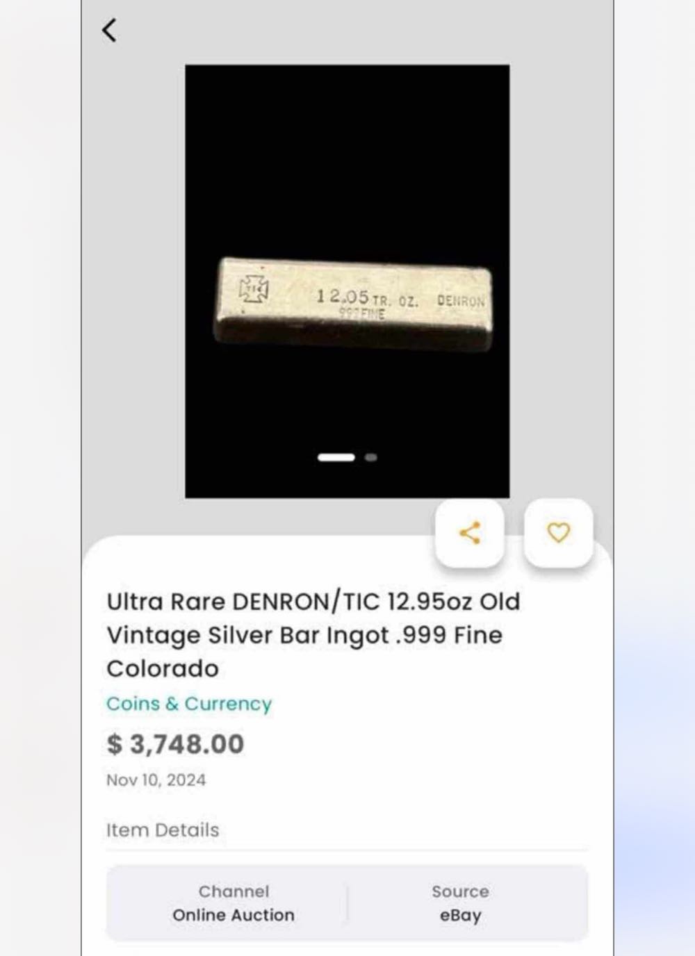 T|C Denron/Cripple Creek 2.06 Oz  coin collectible - Main Image 2