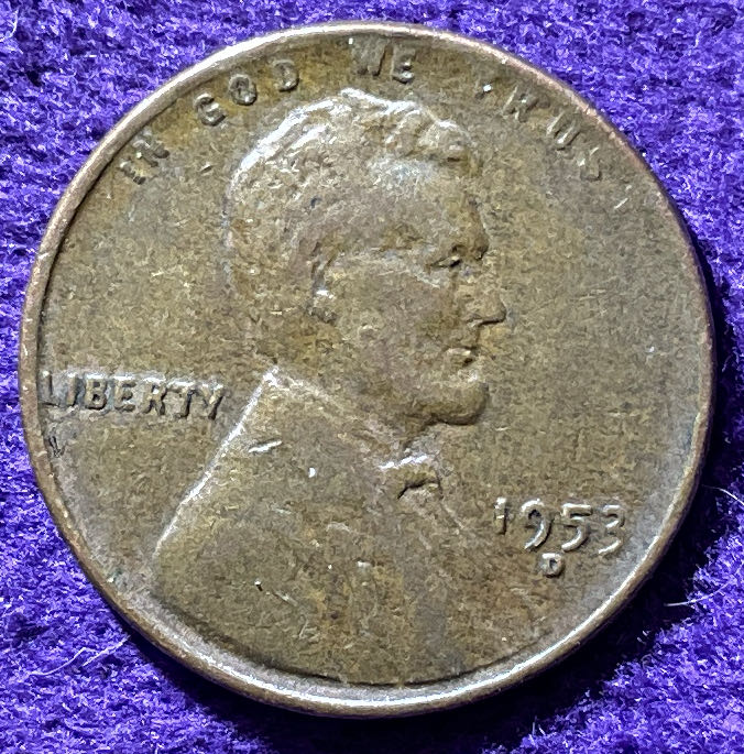Penny 1953 Lincoln D 17  coin collectible - Main Image 3