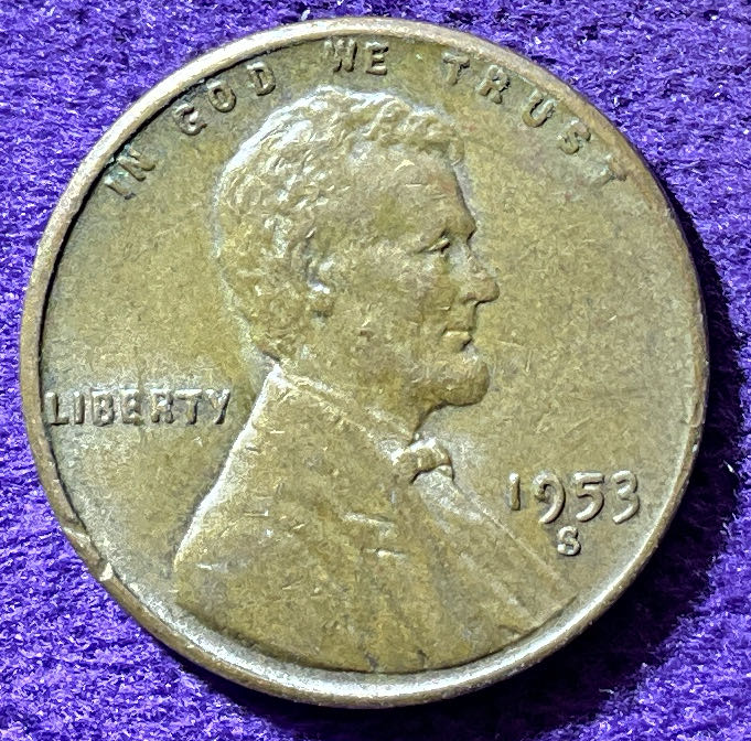 Penny 1953 Lincoln S 4  coin collectible - Main Image 3