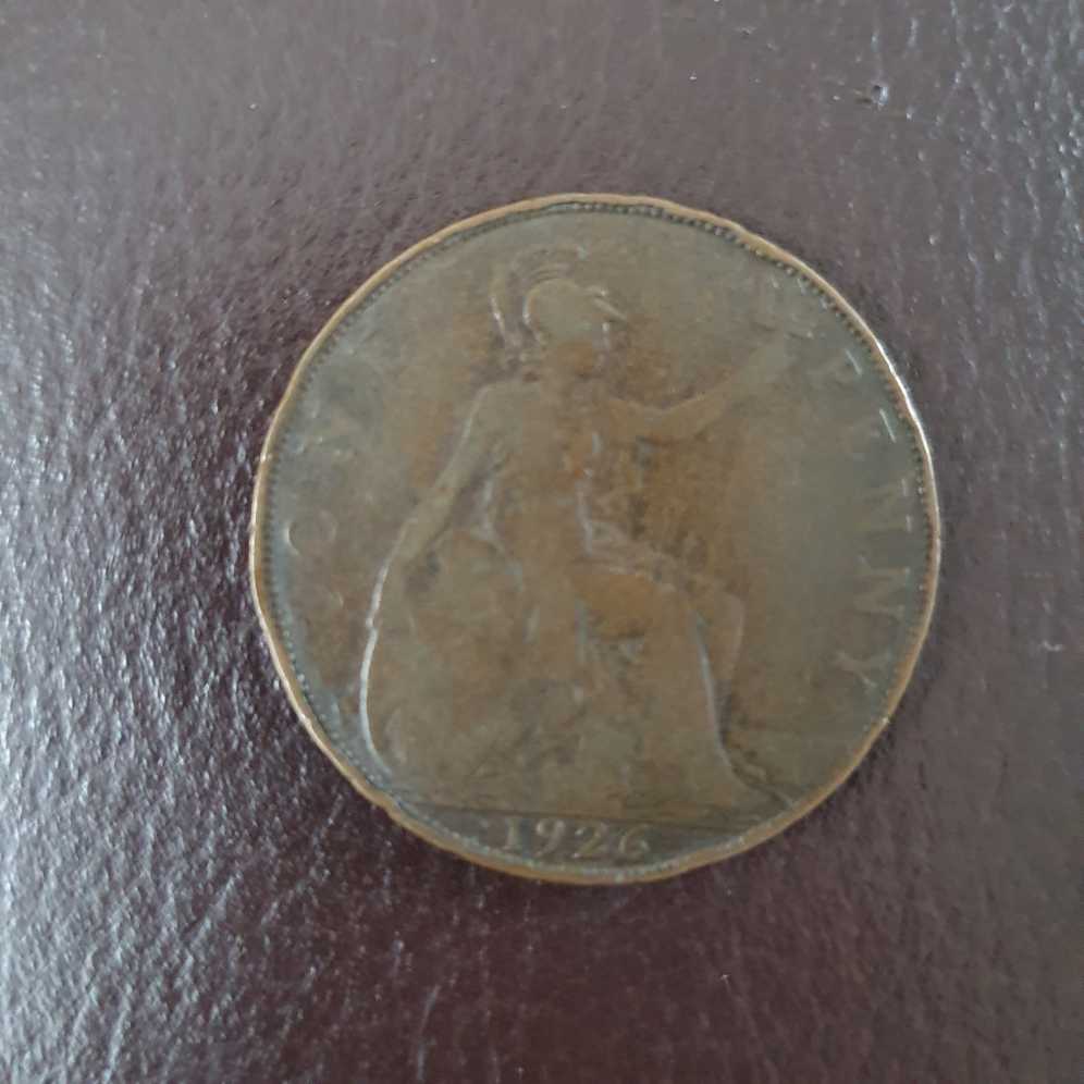 1926 One Penny  coin collectible - Main Image 2