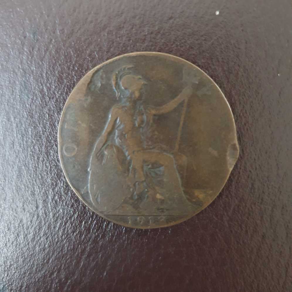 1913 One Penny  coin collectible - Main Image 2