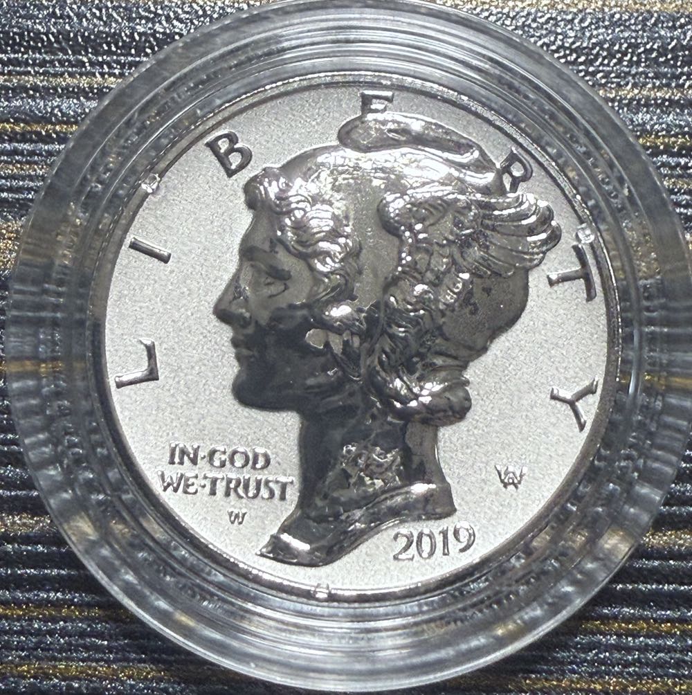 Palladium 2019 United States Mint $25 Reverse Proof Coin  coin collectible - Main Image 2