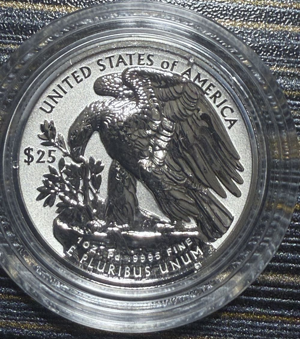 Palladium 2019 United States Mint $25 Reverse Proof Coin  coin collectible - Main Image 3